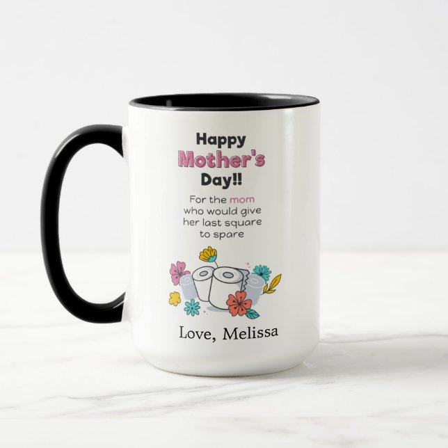 Personalised Mothers Day Pandemic Funny  Mug (Left)