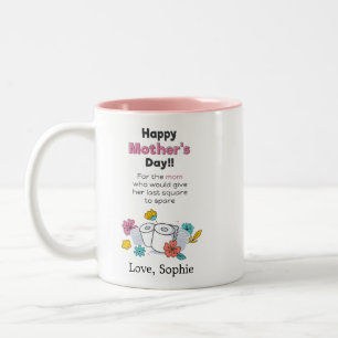Personalised Mothers Day Pandemic Year Funny Two-Tone Coffee Mug
