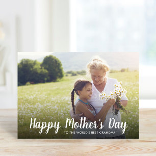 Personalised Mother's Day Photo Card for Grandma