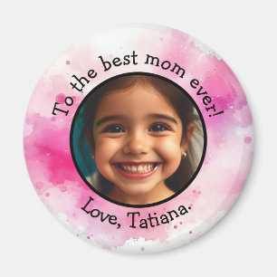 Personalised Mother's Day Photo Name Keepsake Magnet