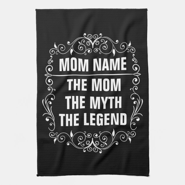 Personalised Mothers day Tea Towel (Vertical)