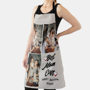 Personalised mothers Day, three photo collage gift Apron