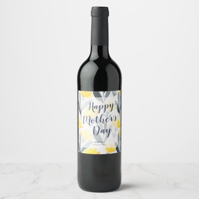 Personalised Mother's Day Wine Label (Front)