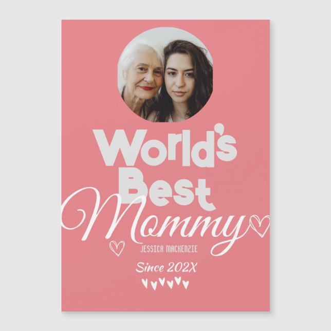 Personalised mothers Day, world's best mummy gift  (Front)