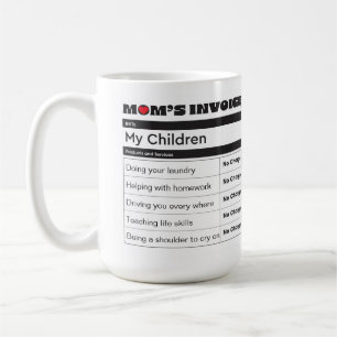 Personalised Mother's Invoice - Family Photos Coffee Mug