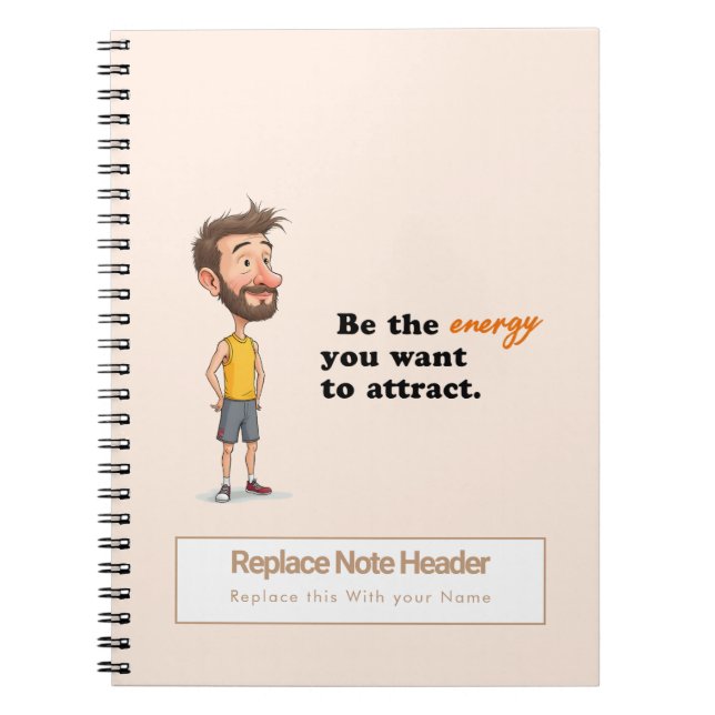 Personalised Motivational Notebook (Front)