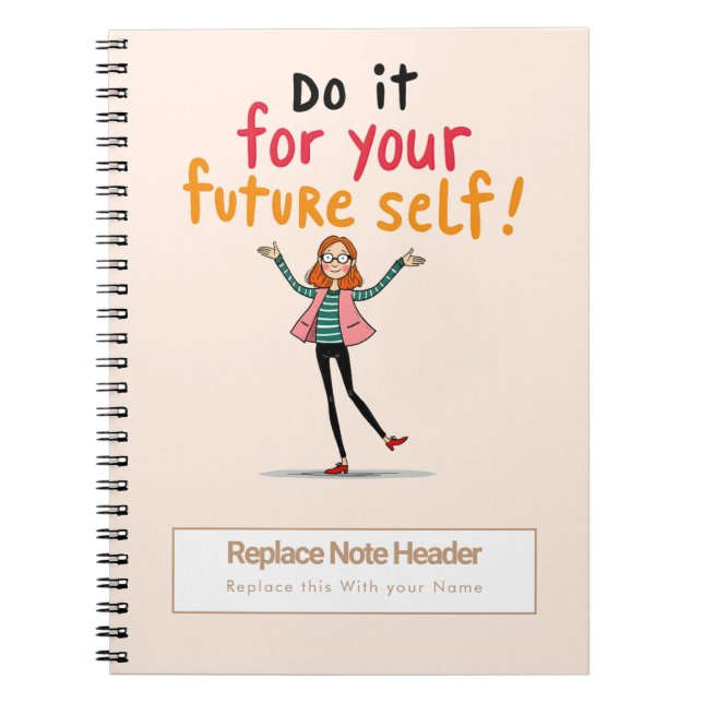 Personalised Motivational Notebook (Front)