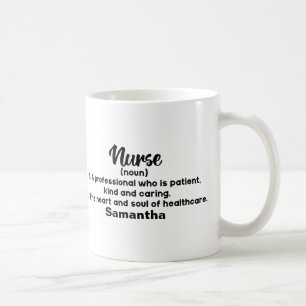 Personalised Motivational Nurse Definition   Coffe Coffee Mug