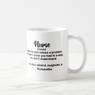 Personalised Motivational Nurse Definition Coffee Mug