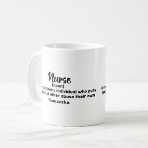 Personalised Motivational Nurse Definition    Coffee Mug