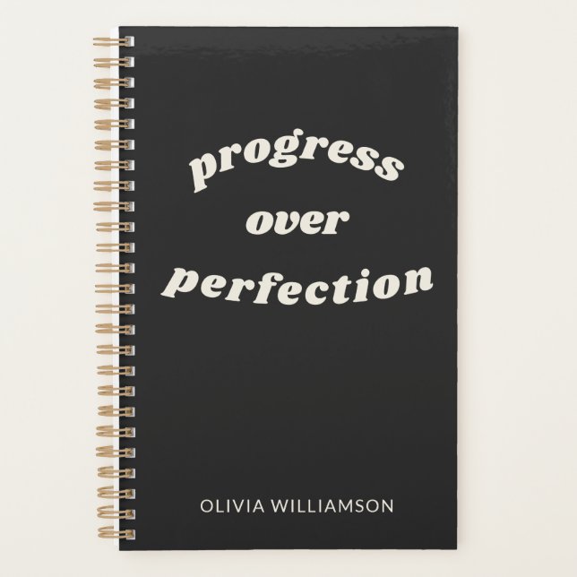 Personalised Motivational Quote School Office  Planner (Front)