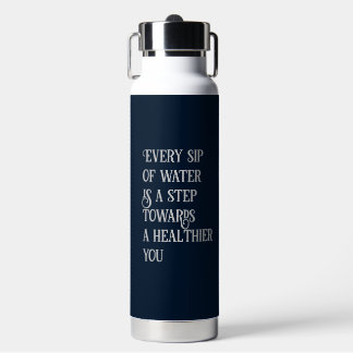 Personalised Motivational Quotes white fonts Water Bottle