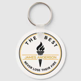 Personalised Motivational Round Keychain