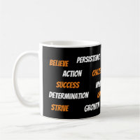 Personalised Motivational Word Cloud Mug