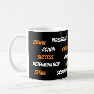 Personalised Motivational Word Cloud Mug