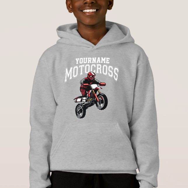 Personalised Motocross Dirt Bike Rider Racing  (Front)