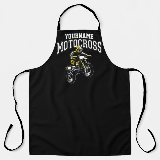 Personalised Motocross Dirt Bike Rider Racing   Apron (Front)