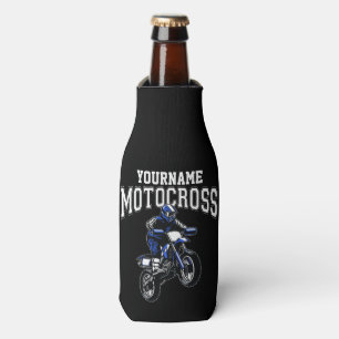Personalised Motocross Dirt Bike Rider Racing Bottle Cooler