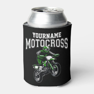 Personalised Motocross Dirt Bike Rider Racing Can Cooler