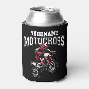 Personalised Motocross Dirt Bike Rider Racing  Can Cooler
