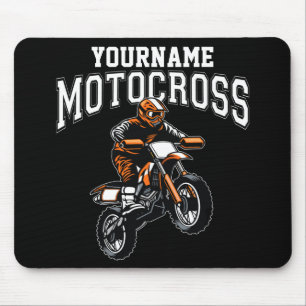 Personalised Motocross Dirt Bike Rider Racing  Mouse Mat