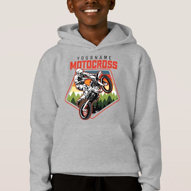 Personalised Motocross Racing Dirt Bike Trail Ride (Front)