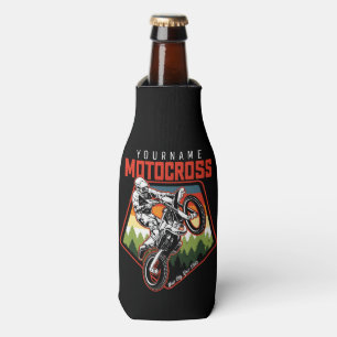 Personalised Motocross Racing Dirt Bike Trail Ride Bottle Cooler
