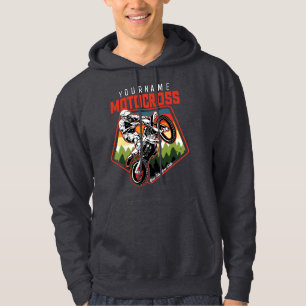 Personalised Motocross Racing Dirt Bike Trail Ride Hoodie