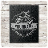 The Motocross Rider Personalized discount Pet Puzzle