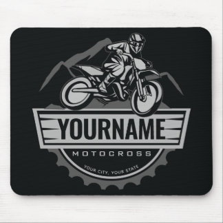 Personalised Motocross Rider Dirt Bike Hill Racing Mouse Mat