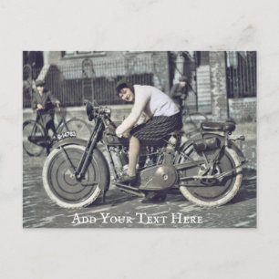 Personalised Motorbike Postcard