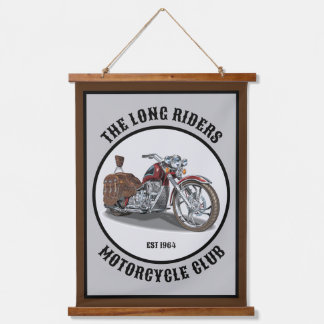 Personalised Motorcycle Biker Club Or Saying Hanging Tapestry
