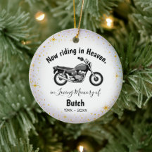 Personalised Motorcycle Memorial Ornament
