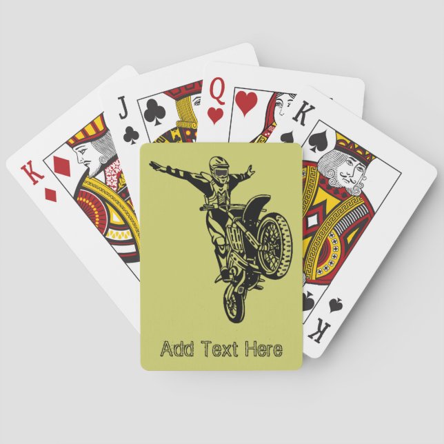 Personalised Motorcycle Playing Cards (Back)