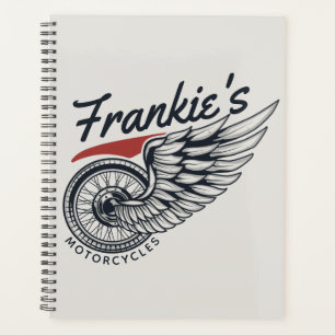 Personalised Motorcycles Flying Tire Biker Shop  Planner