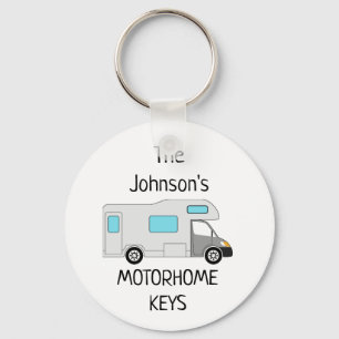 Personalised Motorhome Keys name Keychain