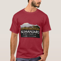 Personalised Mount Kilimanjaro Climb Commemorative