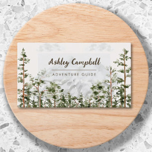 Personalised Mountain Forest Nature Business Card