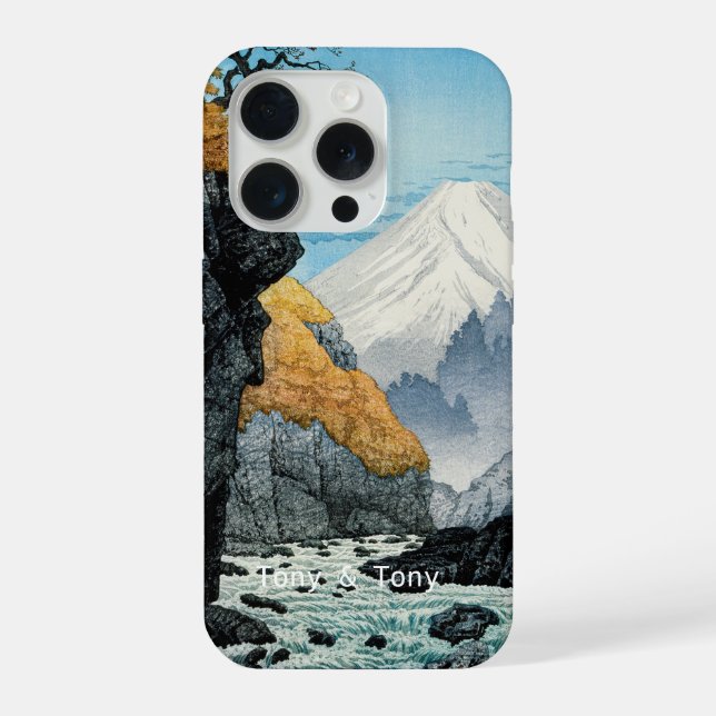 Personalised Mountain Landscape I Aesthetic iPhone Case (Back)
