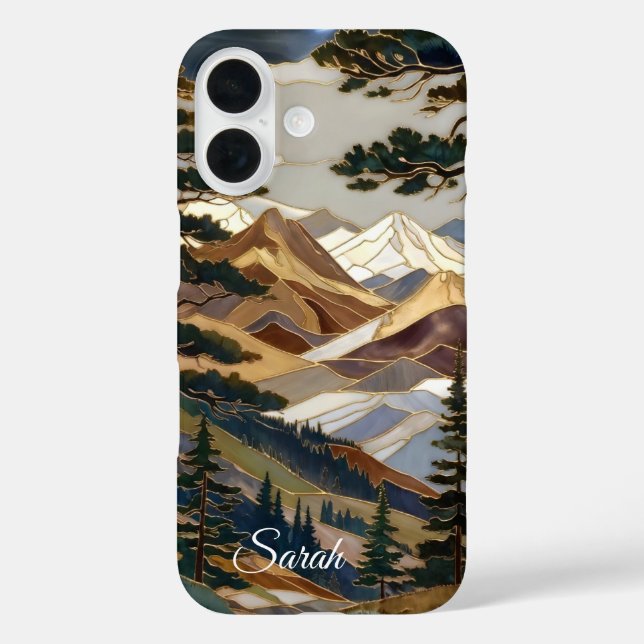 Personalised Mountain Landscape Phone Case (Back)
