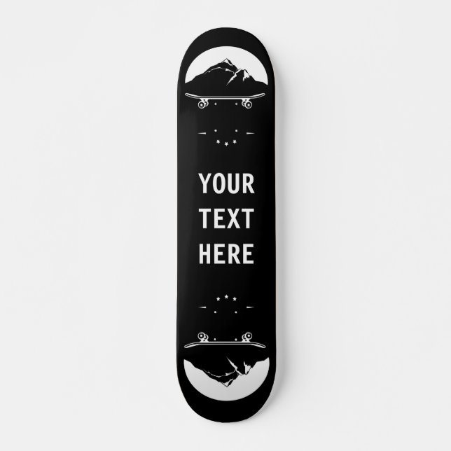 Personalised - Mountain on Skateboard (Front)