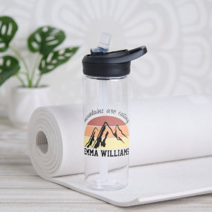 Personalised 'Mountains Are Calling' Water Bottle