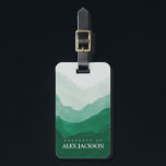 Personalised Mountains Outdoors Travel Luggage Tag<br><div class="desc">Original artwork by Morgan Harper Nichols</div>