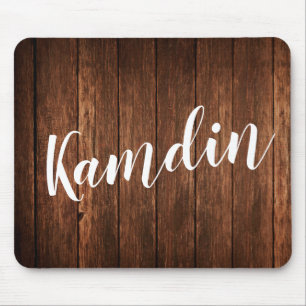 Personalised Mouse Pad Barn Wood Country Rustic