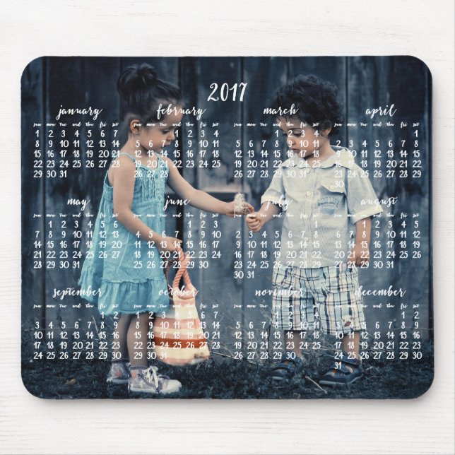 Personalised Mouse Pad Calendar 2017 (Front)