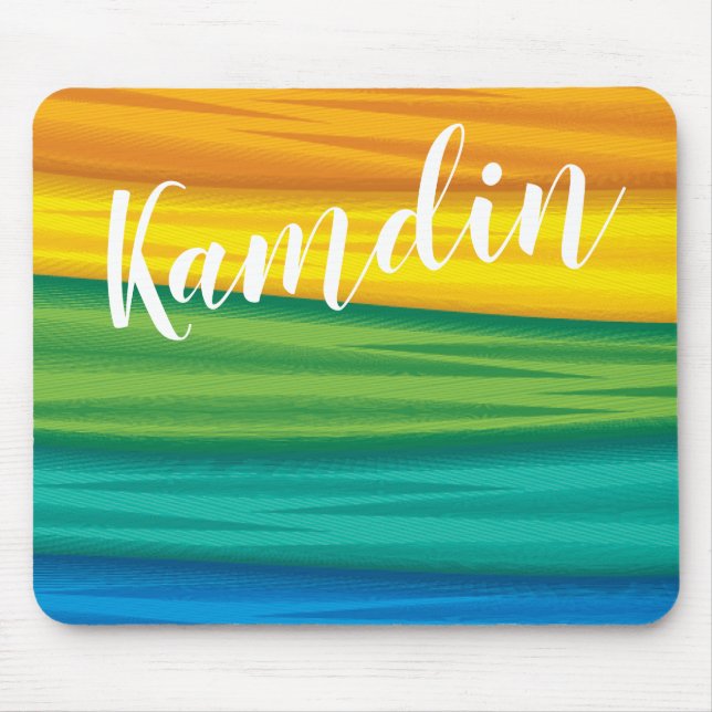 Personalised Mouse Pad lgbtq rainbow flag lesbian (Front)