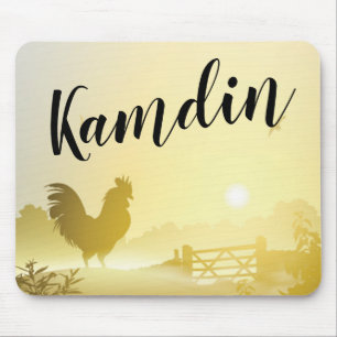 Personalised Mouse Pad Sunny Morning Farm Country