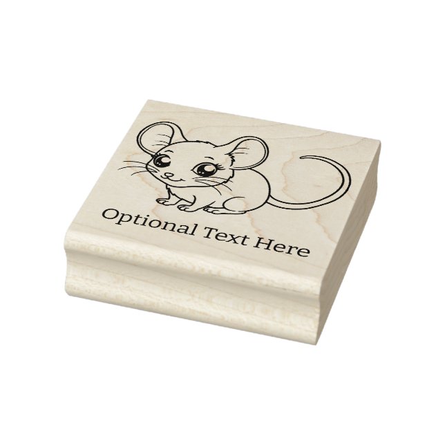 Personalised Mouse Rubber Stamp (Stamp)