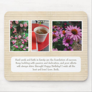 Personalised Mousepad with Photos and Message