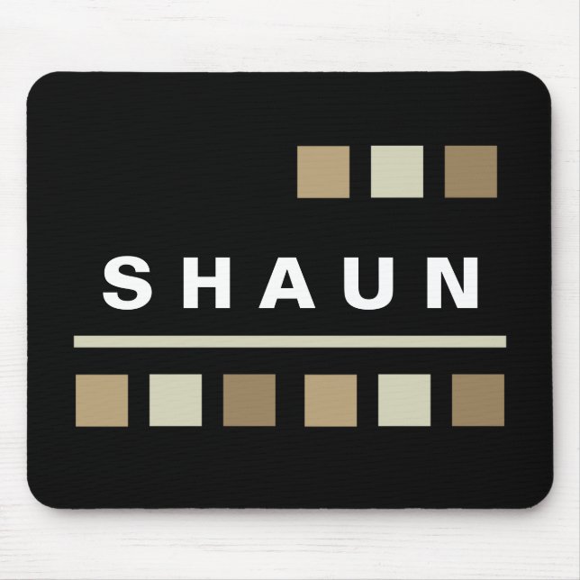 Personalised Mousepads - Black (Front)